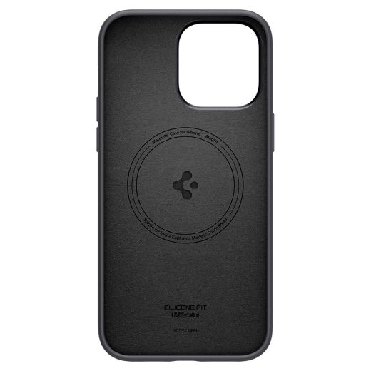  Силиконовый чехол Spigen Silicone Fit (MagFit) Black для iPhone 14 Pro (ACS04991)
