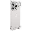 Алюминиевый бампер CasePro Luxury Irregular Aluminum Alloy Bumper Silver для iPhone 15 Pro Max