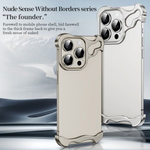 Алюмінієвий бампер CasePro Luxury Irregular Aluminum Alloy Bumper Black для iPhone 16 Pro