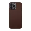 Кожаный чехол Sandmarc Pro Leather with MagSafe Case Brown для iPhone 15 Pro Max