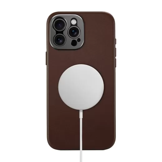 Шкіряний чохол Sandmarc Pro Leather with MagSafe Case Brown для iPhone 15 Pro Max