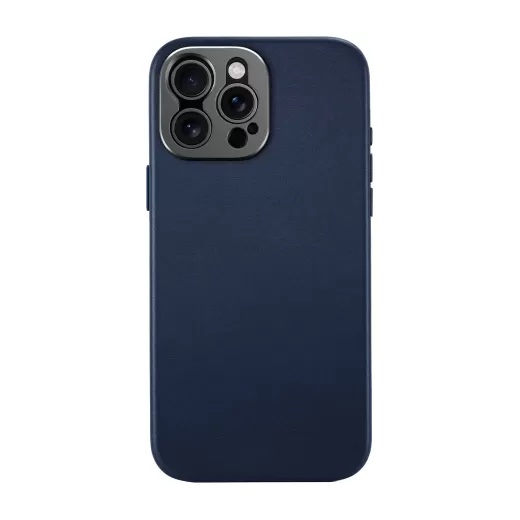 Шкіряний чохол Sandmarc Pro Leather with MagSafe Case Navy для iPhone 15 Pro Max