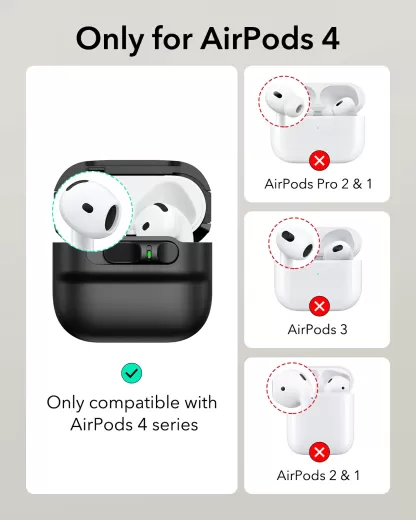 Чехол с ремешком ESR Pulse FlickLock Case (HaloLock) Pink для AirPods 4 (2024) (1C0130602)