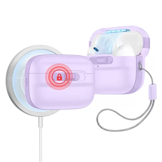 Чехол с ремешком ESR Pulse FlickLock Case (HaloLock) Lavender для AirPods Pro 2 (2022)