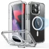 Чехол с подставкой ESR Armor Tough MagSafe Case with Stash Stand (HaloLock) Clear для iPhone 15 Pro Max