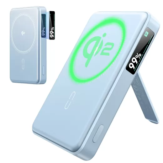 Повербанк з підставкою ESR Qi2 10000 mAh MagSlim Kickstand Power Bank Blue