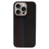 Карбоновий чохол CasePro Premium Carbon Case with MagSafe Black with Red/Blue Line для iPhone 14 Pro Max