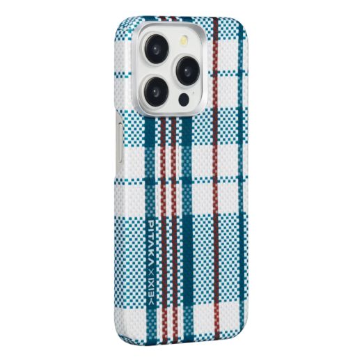 Карбоновий чохол Pitaka red-white-blue MagEZ Case 4 Blue для iPhone 15 Pro Max