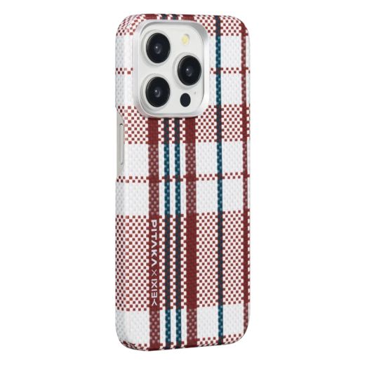 Карбоновий чохол Pitaka red-white-blue MagEZ Case 4 Red для iPhone 15 Pro Max