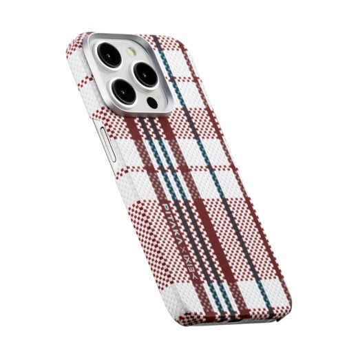 Карбоновый чехол Pitaka red-white-blue MagEZ Case 4 Red для iPhone 15 Pro