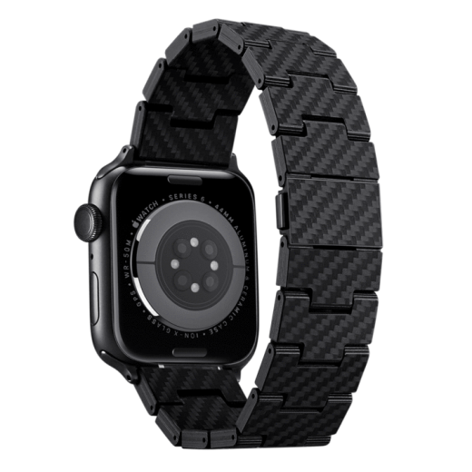 Карбоновий ремінець Pitaka Carbon Fiber Watch Band Retro Black/Grey (AWB1004 | AWB2311) для Apple Watch 49мм | 45мм |44 мм 