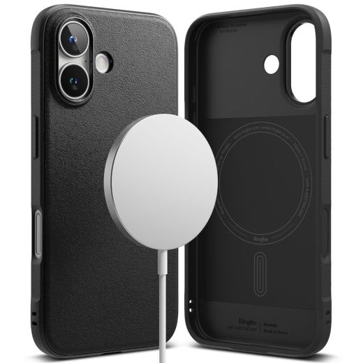 Протиударний чохол із захистом камери Ringke Onyx Magnetic MagSafe Black для iPhone 16