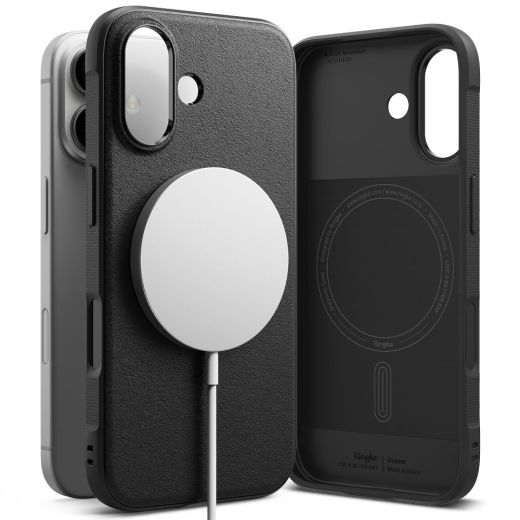 Протиударний чохол із захистом камери Ringke Onyx Magnetic MagSafe Black для iPhone 16