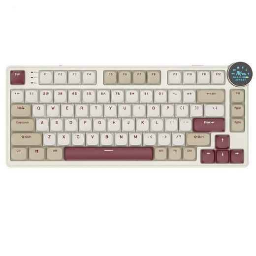 Бездротова клавіатура Royal Kludge N80 Wireless Keyboard UA\RU\ENG Cherry Profile (Brown Switch) Rosy Clouds (RK-N80UARUENG-CHP-BS-RC)