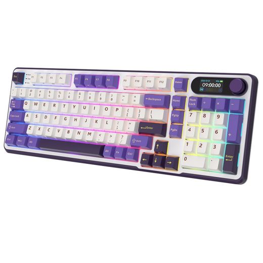 Бездротова клавіатура Royal Kludge S98 Wireless Keyboard UA\RU\ENG Cherry Profile (Brown Switch) Blackberry (RK-S98UARUENG-CHP-BS-BB)