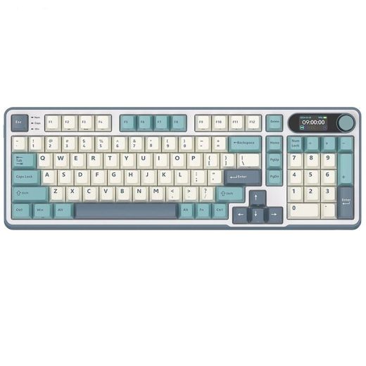 Беспроводная клавиатура Royal Kludge S98 Wireless Keyboard UA\RU\ENG Cherry Profile (Brown Switch) Sky Blue (RK-S98UARUENG-CHP-BS-SB)