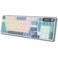 Бездротова клавіатура Royal Kludge S98 Wireless Keyboard UA\RU\ENG Cherry Profile (Brown Switch) Sky Blue (RK-S98UARUENG-CHP-BS-SB)