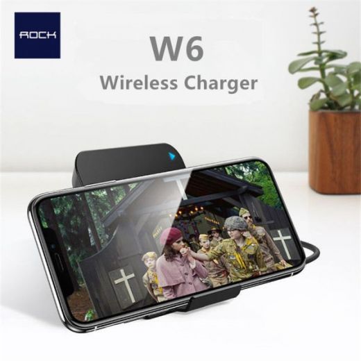 Бездротова зарядка Rock Space W6 Wireless Charger White (WTS-H001)