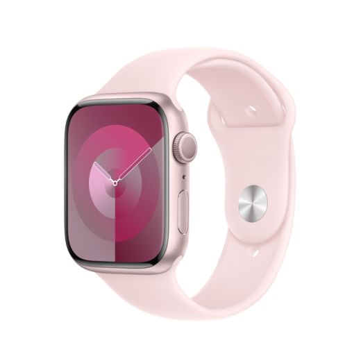 Смарт-годинник Apple Watch Series 9 GPS + Cellular, 45mm Pink Aluminium Case with Light Pink Sport Band