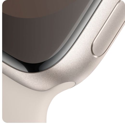 Смарт-часы Apple Watch Series 9 GPS 45mm Starlight Aluminium Case with Starlight Sport Band M/L (MR973)