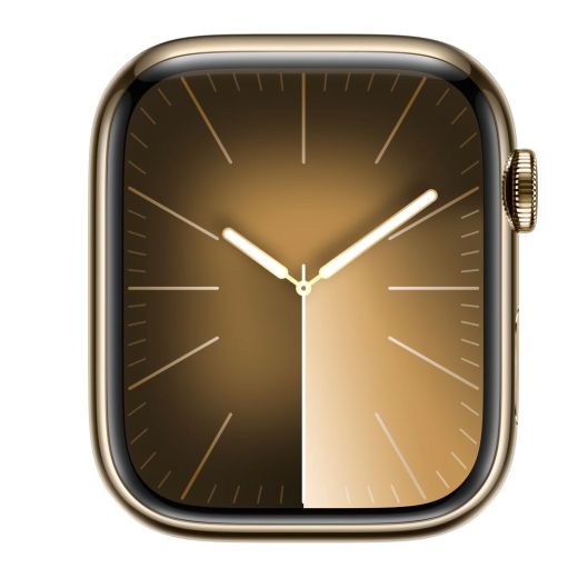 Смарт-годинник Apple Watch Series 9 GPS + Cellular, 41mm Gold Stainless Steel Case with Clay Sport Band