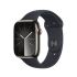 Смарт-годинник Apple Watch Series 9 GPS + Cellular, 41mm Graphite Stainless Steel Case with Midnight Sport Band