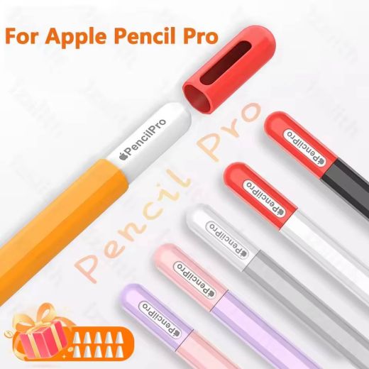 Силиконовый чехол CasePro Silicone Ultra Thin Protective Cover Orange для Pencil Pro