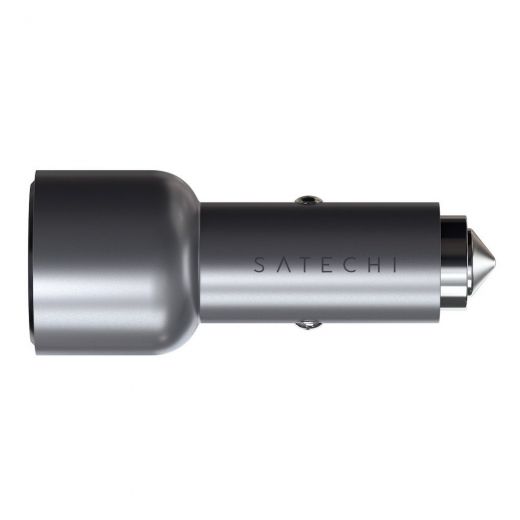 Автомобільна зарядка Satechi 40W Dual USB-C PD Car Charger Space Gray (ST-U2C40CCM)