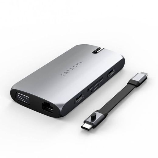 Адаптер Satechi Aluminum USB-C On-the-Go Multiport Adapter Space Grey (ST-UCMBAM)