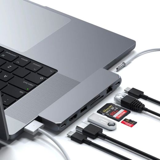 Док-станція для ноутбука Satechi Pro Hub Max Silver (ST-UCPHMXS)