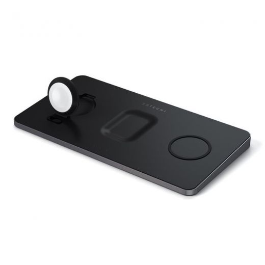 Беспроводная зарядка Satechi Trio Wireless Charging Pad для iPhone | Apple Watch |AirPods (ST-X3TWCPM)