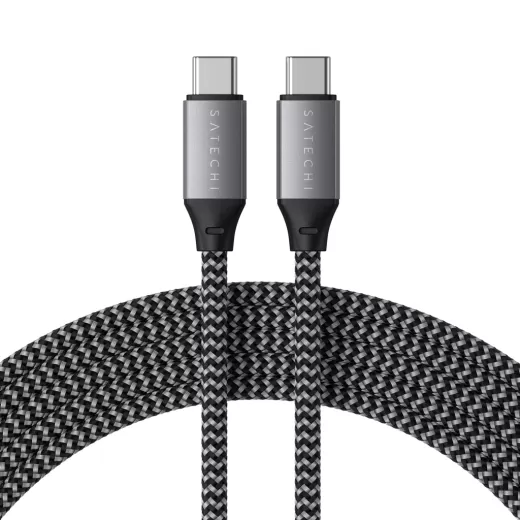 Кабель Satechi USB-C to USB-C Cable 100W Space Gray (2 m) (ST-TCC2MM)