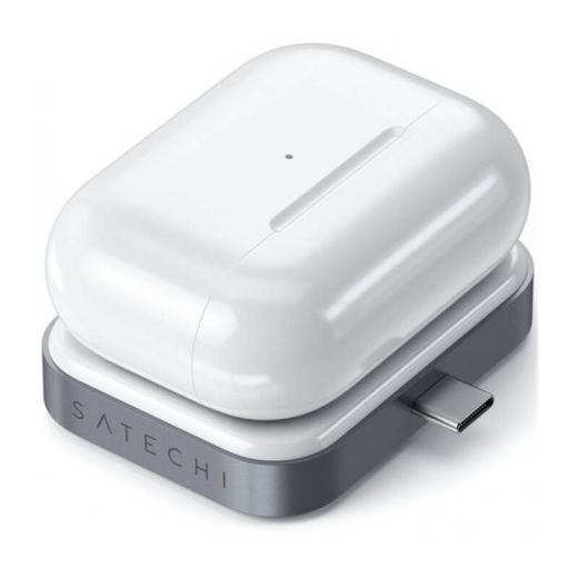 Беспроводная зарядка Satechi USB-C Wireless Charging Dock Space Grey для Airpods (ST-TCWCDM)