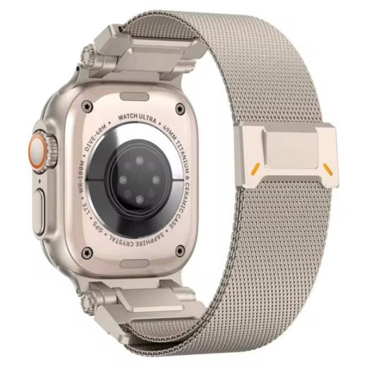 Металлический ремешок CasePro Milanese Band Titanium Color для Apple Watch 49мм | 46мм | 45мм | 44мм