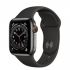 Apple Watch Series 6 GPS + Cellular 40mm Graphite Stainless Steel Case with Black Sport Band (M02Y3)