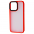 Чехол PRC Shadow Matte Metal Buttons Red для iPhone 13 Pro