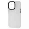 Чехол PRC Shadow Matte Metal Buttons White для iPhone 13 Pro Max