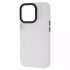 Чехол PRC Shadow Matte Metal Buttons White для iPhone 13 Pro