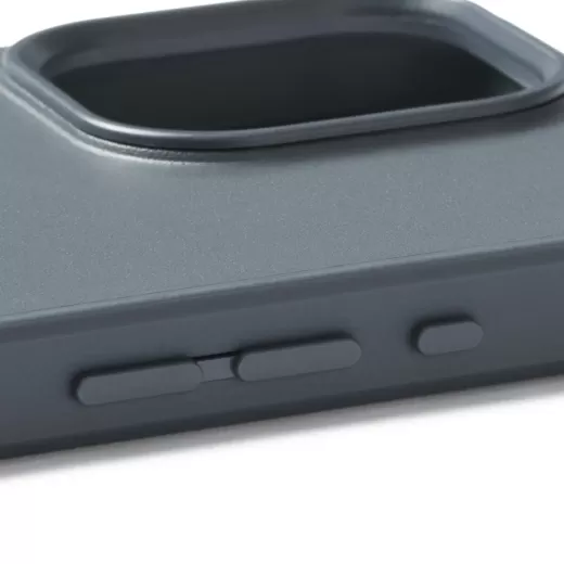 Шкіряний чохол Mujjo Shield Case Steel Blue для iPhone 15 Pro Max