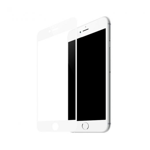 Захисне скло Baseus 0.2mm Silk-screen White для iPhone 8 Plus