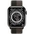 Смарт-часы Apple Watch Series 7 GPS, 45mm Space Black Titanium Case With Tornado/Gray Sport Band (ML8V3 + ML333)