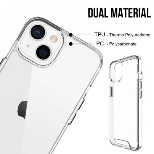 Прозрачный чехол Space Case Clear для iPhone 15 Plus