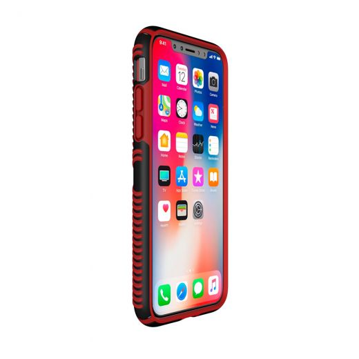  Чехол Speck Presidio Grip Black/Dark Poppy Red (SP-103131-C305) для iPhone X/XS