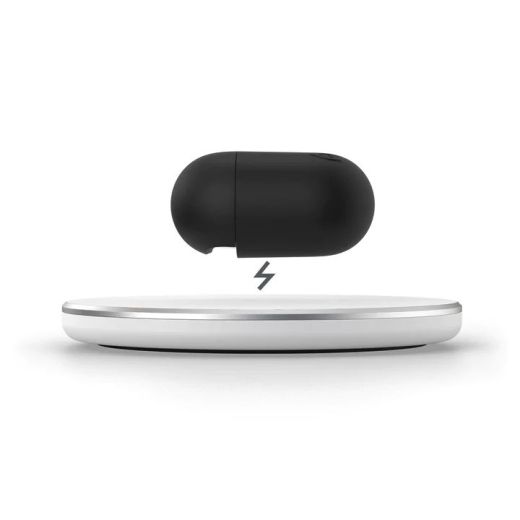 Чехол с карабином Speck Presidio with Soft-Touch Coating Case Black/Bright Silver для AirPods 3 (SP-141175-1041)