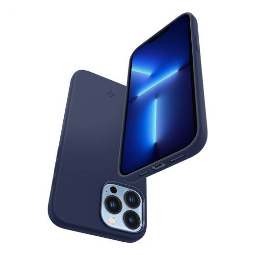 Чехол Spigen Case Silicone Fit Navy Blue для iPhone 13 Pro Max (ACS03230)