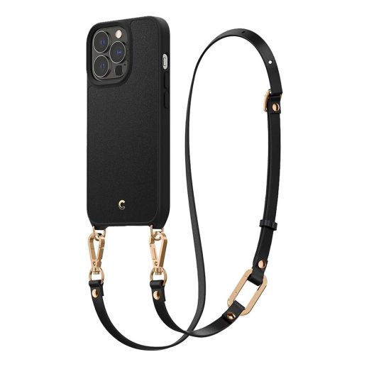 Чехол с ремешком Spigen Cyrill Classic Charm Black для iPhone 13 Pro Max (ACS03176)