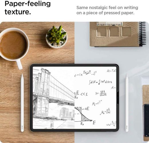 Матовая защитная пленка для рисования Spigen Screen Protector Paper Touch Pro для iPad Pro 11' M1 (2018 - 2021) | Air 4 | 5 (2020 | 2022) (AFL02790)