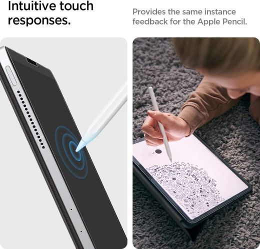 Матова захисна плівка для малювання Spigen Screen Protector Paper Touch Pro для iPad Pro 11' M1 (2018 - 2021) | Air 4 | 5 (2020 | 2022) (AFL02790)
