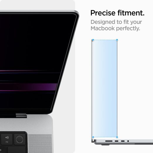 Захисна плівка антишпигун Spigen Privacy Filter Screen Protector для MacBook 16" Pro 16" M1 | M2 (2021 | 2023) (AFL06157)