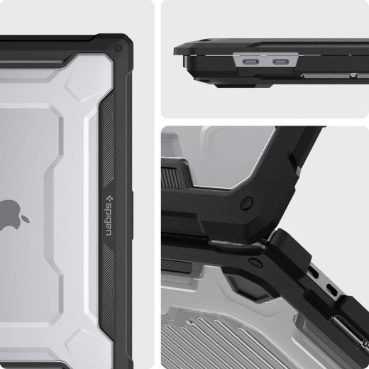 Захисний чохол Spigen Rugged Armor Compatible Matte Black для MacBook 16" (2019)